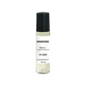 Immense Men's Body Oil Fresh Citrus, Ginger, Aquatic Herbal and Amber Roll-On